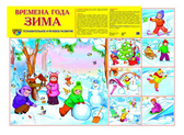 Плакат "Времена года. Зима" (ПЛ-1150)