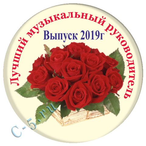 Значок Лучший Музыкальный Руководитель 2019 (Н14)