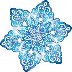 Украшение на скотче «Снежинка» (113-628-T)