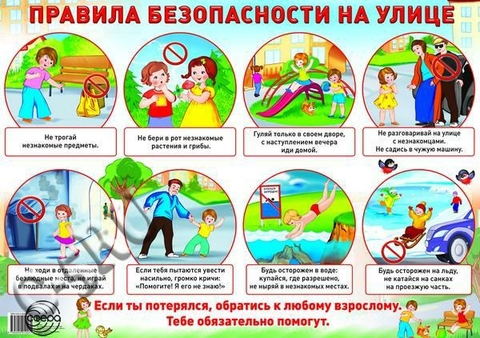 Плакат «Правила безопасности на улице» (1006-1)