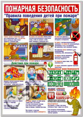 Плакат Пожарная безопасность (25676)