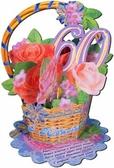 Корзиночка бумажная С Юбилеем 60 Лет (94-12-Т)