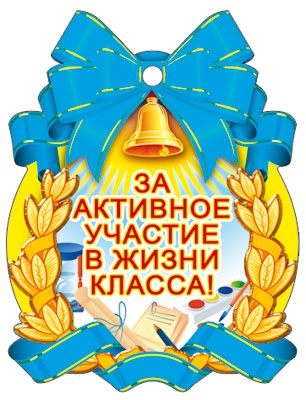 Медаль За активное участие в жизни класса! (М-7131)