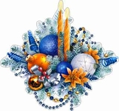 Новогодние украшение на скотче (А2-113-18)