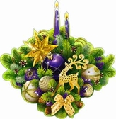 Новогодние украшение на скотче (А2-113-22)
