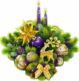 Новогодние украшение на скотче (А2-113-22)