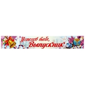 Плакат-полоска "Успехов тебе, выпускник!" (1310384)