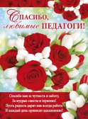 Плакат Спасибо, любимые педагоги! (02.507.00)