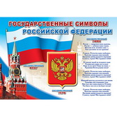 Плакат Государственные символы России (ПЛ-6087)