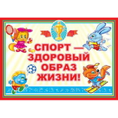 Плакат Спорт - здоровый образ жизни! (ПЛ-2903)