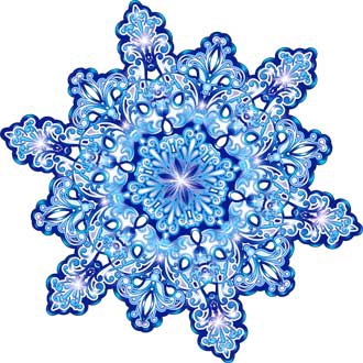 Украшение на скотче Снежинка (A2-113-52)